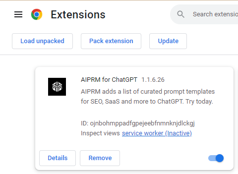 Chrome Load Unpacked
