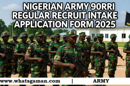Nigerian Army 90RRI Regular Recruit